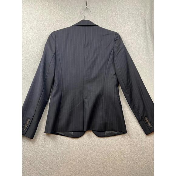 J Crew Womens Wool Blazer Jacket Size 2 Classic Pinstripe Career Modern Office - Picture 7 of 13